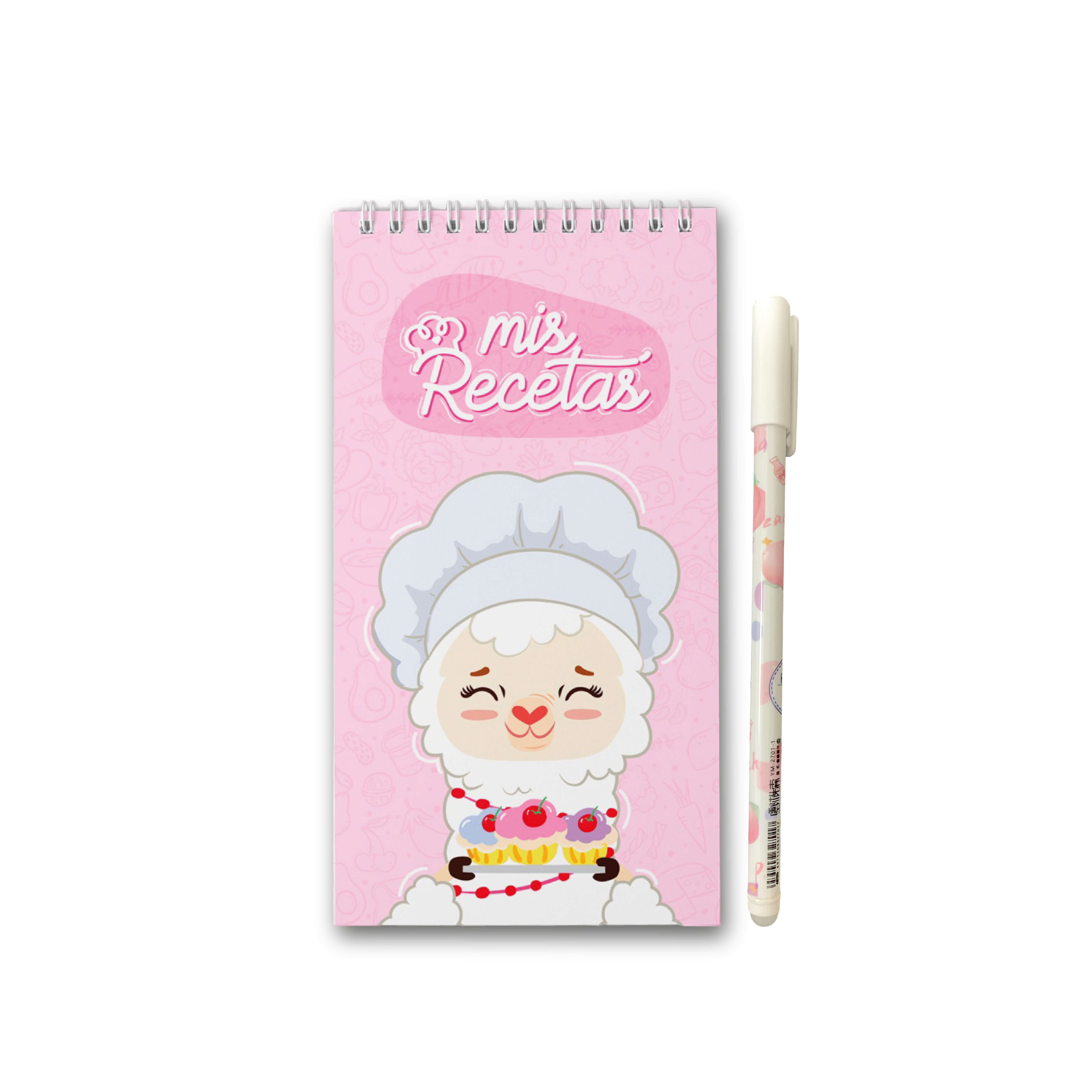 Set Ingenial Llamichef: Recetario + lapicero